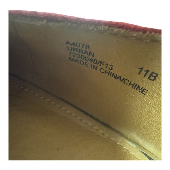 Coach Red Suede Leather Pointed Toe High Heel Pumps Classic Shoes - Picture 8 of 13